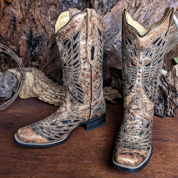 NWOB Corral 'Laura' butterfly cowboy boots - Picture 4 of 8